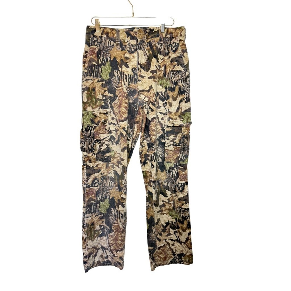 Mossy Oak Forest‎ Floor Camo Cargo Pants Mens 32x32 Hunting Tactical Streetwear
